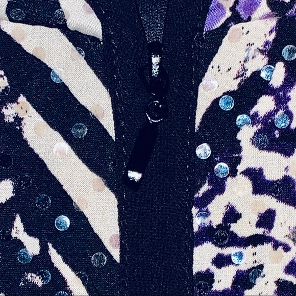 NWT ADRESSING WOMAN SEQUIN EMBELLISHED ZIP - Picture 3 of 4